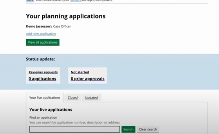 Back Office Planning System (BOPS) screen shot 